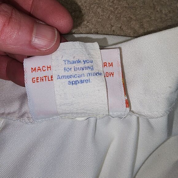 Vintage 60's or 70's Sweet Apple Union Made White A-Line Skirt Size 7 - Picture 7 of 9